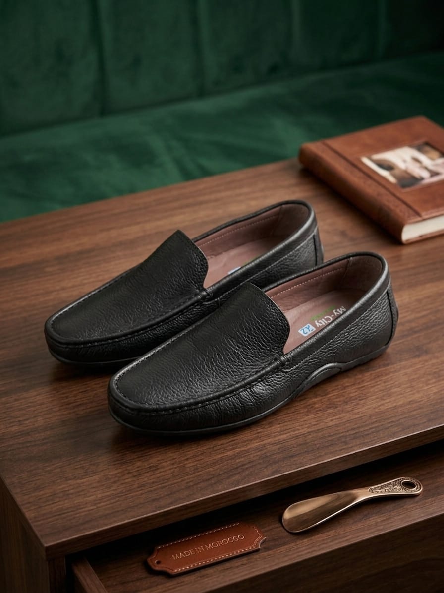 Mocassin homme en cuir