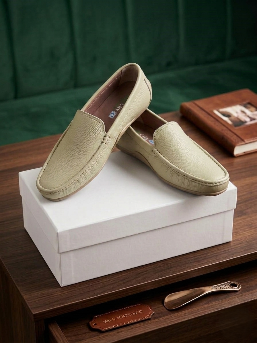 Mocassin homme en cuir