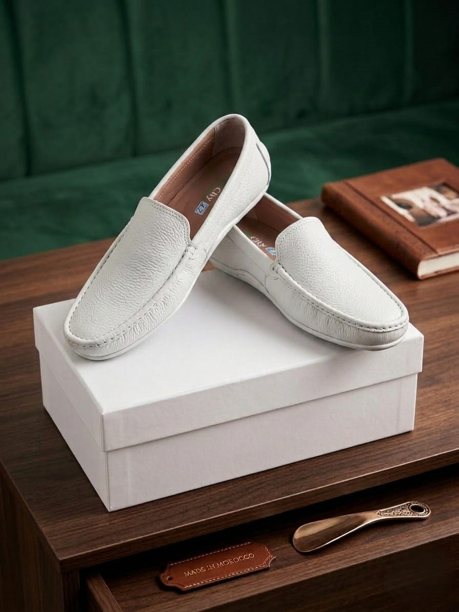 Mocassin homme en cuir