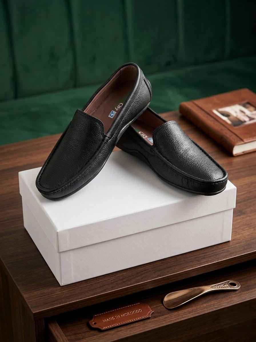 Mocassin homme en cuir